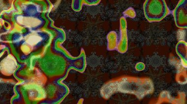 Kahverengi renkte çiçekli çiçek deseni. Suluboya tarzında kahverengi renkte çiçekler.