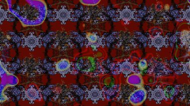 Sevimli çiçek raster deseni. Kahverengi renkli çiçekler. Sketch Colour Spring Theme eskiz kalıbı. Düz Çiçek Elementleri Tasarımı.