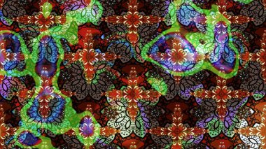 Çiçekli, yapraklı, çiçek desenli eskiz. El çizimi. Raster illüstrasyonu.