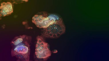 Küçük çiçekteki sevimli çiçek deseni. Kahverengi renkte çiçekler.