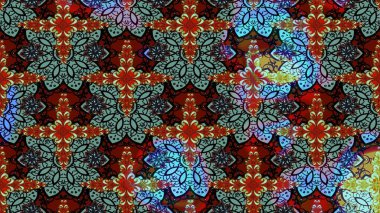 Çiçekli el çizimi çizimi deseni. Modern gelişim kırmızı raster arka plan duvar kağıdı çizimi klasik çizgili iz sürme desenli çiçekler, çiçekli süsler.