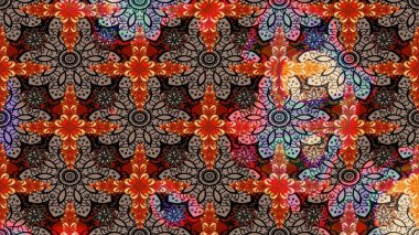 Küçük bej rengi, çiçekli oldukça eski bir bez çanta deseni. Millefleur 'lar. Tekstil, kumaş, kapaklar, duvar kağıtları, baskı, paket, koleksiyon defteri, örgü, dekupaj için çiçek arkaplanı..