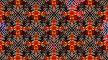 Raster düz çiçek çizim deseni. Hediye ambalaj kağıdı, tebrik kartları, posterler ve pankart tasarımı. Bej renkte çiçekler.