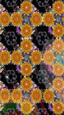 Suluboya çizim kalıbı. Dekorasyon ve tasarım için güzel bir desen. Moda baskısı. Çiçeğin suluboya çizimlerinin mükemmel deseni. Eski model. Raster illüstrasyonu.