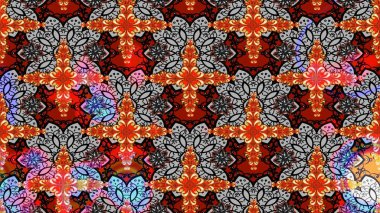 Tomurcukları çiçek olan sevimli bir çiçek deseni. Eskiz geçmişi. Raster illüstrasyonu. Kumaş, tekstil, duvar kağıdı baskısı için. Eski usul. Raster..