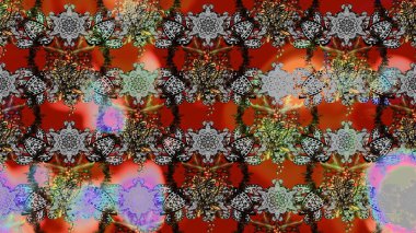 Çiçek desenli eskiz, darbeler, sıçramalar, yaz çiçekleri. Gri renkli çiçekler. Raster illüstrasyonu.