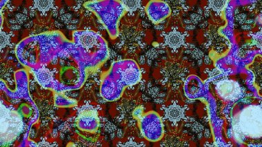 Küçük bir çiçekte eskiz deseni. Hoş bir çiçek geçmişi var. Güzel kumaş deseni. Raster illüstrasyonu.