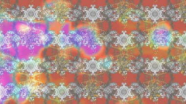 Soyut çiçek çizim kalıbı arka planı. Raster deseni. Raster illüstrasyonu. Gri renklerde. Küçük çiçekte sevimli çiçek deseni var..