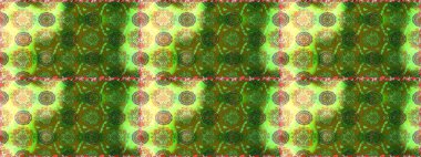 Raster - stok. Yeşil çiçekli kusursuz desen, suluboya çiçek deseni, şirin çiçek, duvar kağıdı, kart veya kumaş için fayanslı.