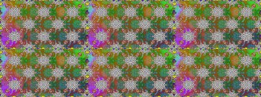 Botanik kusursuz desen. Raster deseni. Suluboya etkisi. Organik elementler.