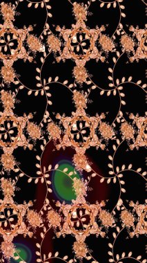 Eski usul küçük çiçekli şirin bir eskiz deseni. Moda arka planında parlak buketler. Kumaş, duvar kağıdı ve kağıt üzerine baskı yapmak için gelişen arka plan. Raster illüstrasyonu.