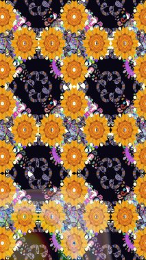 Şekil verilmiş çiçeklerle eskiz deseni. Süslü zentangle çizim dokusu, soyut çiçeklerle süslenmiş. Çiçek deseni duvar kağıdı, şablon dolguları ve web sayfası arkaplanı için kullanılabilir.