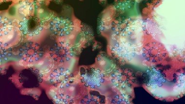 Raster illüstrasyonundaki çiçek desenli çizim. Tarafsız renklerde çiçekler. Renkli Bahar Teması eskiz kalıbı. Düz Çiçek Elementleri Tasarımı.