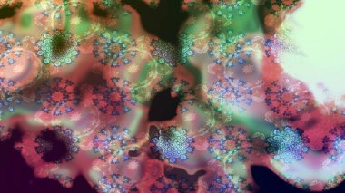 Elle çizilmiş çiçek desenli Raster çizimi. Tekstil, kumaş, ambalaj, hatıra defteri için hoş bir çiçek arkaplanı. Çocuksu tasarım. Tarafsız arkaplanda.