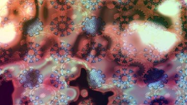 Raster suluboya çiçek deseni, narin çiçekler, kahverengi çiçekler, tebrik kartı şablonu. Güzel kumaş deseni.