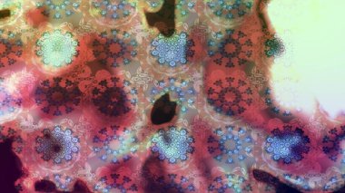 Tropik çiçek desenleri. Raster illüstrasyonu. Tarafsız renklerde çiçekler.