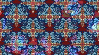 Çiçek arkaplanlı soyut zarafet eskiz deseni. Raster Güzel kumaş deseni.