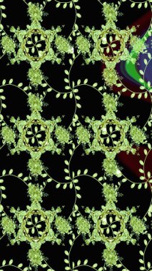 Çizim çiçek deseni duvar kağıdı, web sitesi arka planı, ambalaj kağıdı, davetiye, broşür, afiş veya web sitesi için kullanılabilir. El çizimi Raster çizimi. Parlak elementlerin.