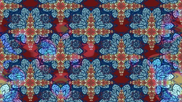 Raster illüstrasyonundaki çiçek desenli çizim. Suluboya tarzında mavi renkte çiçekler.