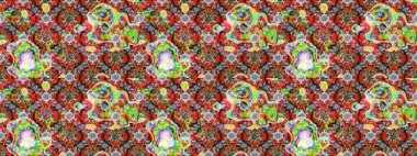 Çiçekli, yapraklı, çiçek desenli eskiz. El çizimi. Raster illüstrasyonu.