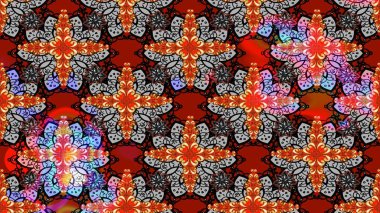 Tomurcukları çiçek olan sevimli bir çiçek deseni. Eskiz geçmişi. Raster illüstrasyonu. Kumaş, tekstil, duvar kağıdı baskısı için. Eski usul. Raster..