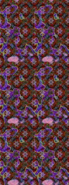 Çiçekli, yapraklı, çiçek desenli eskiz. El çizimi. Raster illüstrasyonu.