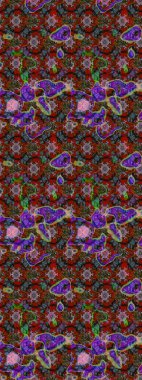 Sevimli çiçek raster deseni. Kırmızı renkte çiçekler. Renkli Bahar Teması eskiz kalıbı. Düz Çiçek Elementleri Tasarımı.