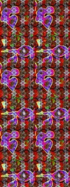 Çizim çiçek deseni duvar kağıdı, web sitesi arka planı, ambalaj kağıdı, davetiye, broşür, afiş veya web sitesi için kullanılabilir. El çizimi Raster çizimi. Karalama elementleri.