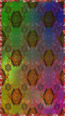 Raster illüstrasyonu. Tekstil ya da kitap kapakları, imalat, duvar kağıtları, baskı, hediye paketi ve yapıştırma kitabı için çiçeksiz arka plan. Küçük ölçekli çiçeklerdeki basit sevimli desen.