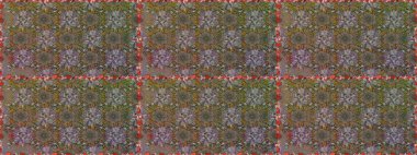 Klasik çiçek tasarımı elementleri. Raster illüstrasyonu. Kahverengi kıvırcık çiçekler kahverengi renklerde şekillenir.