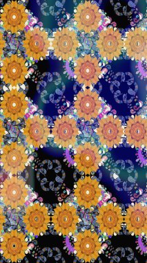 Çiçekli yumuşak bir eskiz şekli. Raster çiçekleri klasik tarzda çizilmiş. Yumuşak, mavi renkte bahar çiçekleri. Raster illüstrasyonu.