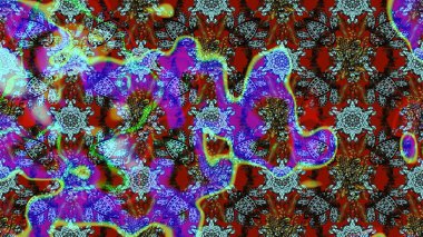 Raster illüstrasyonundaki çiçek desenli çizim. Mavi renkli çiçekler. Renkli Bahar Teması eskiz kalıbı. Düz Çiçek Elementleri Tasarımı.