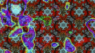 Kırmızıda çiçekler. Eskiz arkaplan modeli. Suluboya, elle çizilmiş. Raster stoku.