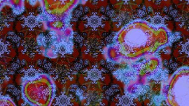 Küçük çaplı çiçeklerdeki basit şirin desenler. Tekstil veya kitap kapakları, imalat, duvar kağıtları, baskı, hediye paketi ve yapıştırma kitabı için çiçek eskizi geçmişi. Raster illüstrasyonu.