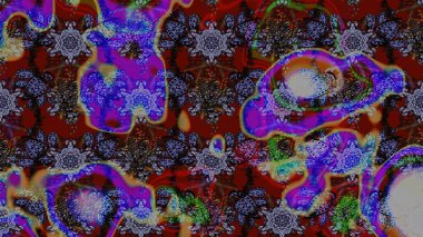 Çiçekli çiçek deseni, suluboya. Kahverengi renkli çiçekler. Renkli Bahar temalı eskiz kalıbı. Düz Çiçek Elementleri Tasarım Raster illüstrasyonu.