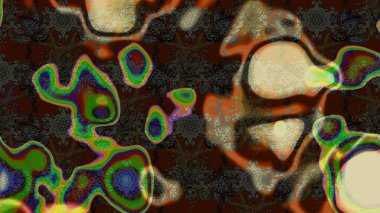 Soyut çiçek çizim kalıbı arka planı. Raster deseni. Raster illüstrasyonu. Kahverengi renklerde. Küçük çiçekte sevimli çiçek deseni var..