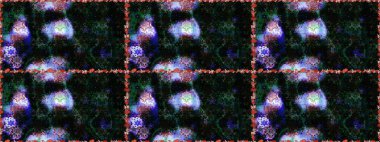 Nazik, sevimli çiçek arkaplanı. Çiçekli karalama şeklinde Raster çiçek deseni. Siyah ve gri renkte çiçekler.