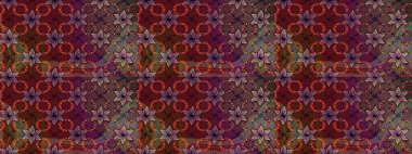 Robot resim. Raster illüstrasyonu. Küçük çiçekte sevimli çiçek deseni var..