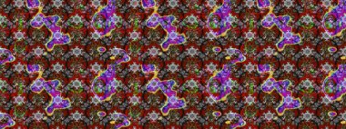 Raster illüstrasyonundaki çiçek desenli çizim. Suluboya tarzında gri renkte çiçekler.