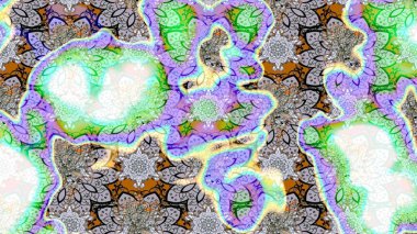 Küçük çiçekteki sevimli çiçek deseni. Güzel karalamalı çiçek desenli çizim. Güzel kumaş deseni. Raster illüstrasyonu.