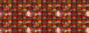 Nakış desenli çiçek deseni. Renkli grunge, soyut arkaplanı colokahverengi çiçeklerle süslüyor. İzler, kumaş, duvar kağıtları, tekstil için raster dokusu.