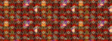 Raster illüstrasyonundaki çiçek desenli çizim. Suluboya tarzında kahverengi renkte çiçekler.