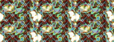 Renkli çizim kalıbı. Çiçek arkaplan. Çiçek duvar kâğıdı. Raster illüstrasyonu. Tarafsız renklerde şirin tekstil.