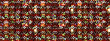 Çiçekli eskiz deseni. Suluboya çizimi. El çizimi. Kahverengi renkte çiçekler.