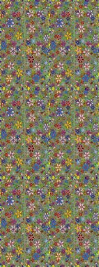 Raster illüstrasyonu. Suluboya kusursuz desen. Eski model. Dekorasyon ve tasarım için güzel bir desen. Çiçeğin suluboya çizimlerinin mükemmel deseni. Moda yazdırma.