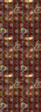 Kızılderili desenli desenli desenli şal deseni. Etnik Mandala süsü. Raster Henna dövme stili. Tekstil, tebrik kartı, boyama kitabı, telefon kılıfı baskısı için kullanılabilir.