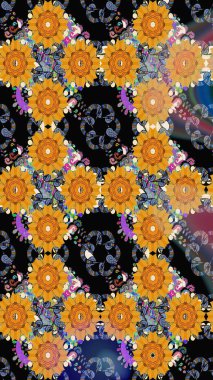 Doodle çiçekler ve dalları, otlar ve çiçekler. Elle çizilmiş. Raster resim. Güzel kumaş deseni.