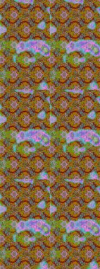 Taslak dekoratif arka plan, çiçek mandala. Çiçek. Raster illüstrasyonu. Kahverengi renklerde.