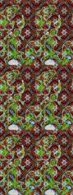 Zarif, parlak ve yeşil çiçek desenli bir taslak. Sabıka baskıları, bebek kıyafetleri, duvar kâğıtları, paket kutuları vb..