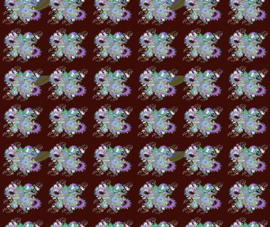 Eskiz modeli etnik tasarım. Çiçekleri, deniz kabukları, mandalaları ve suluboya efektleriyle donanma geçmişi. Yatak çarşafları, ceket, paket tasarımı, kumaş ve moda kavramları için tekstil baskısı.